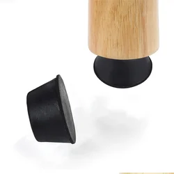 Rubber Chair Furniture Feet Leg Pad Floor Protector Black Non-slip Table Foot Dust Cover Cabinet Bottom Leveling Pads 19*13*10mm