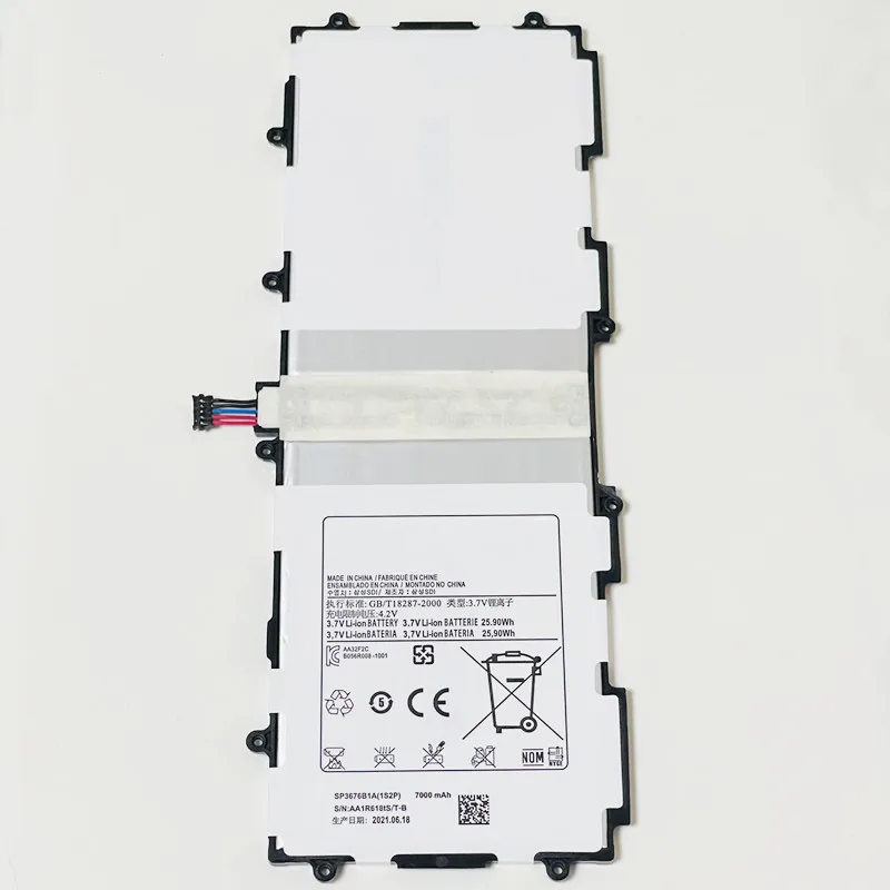 For Samsung Galaxy Note 10.1, SHV-E230K, E230S, E230L, SCH-i925, i925U, SHW-M480S, M480W, M480K, 7000mAh SP3676B1A(1S2P) Battery