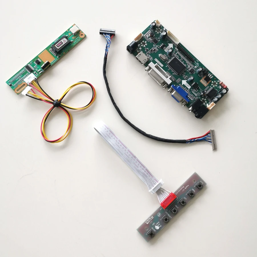

Контроллер дисплея для B121EW05 V0 V1 VGA DVI CCFL LVDS 20-Pin 1280*800 12,1 "MNT68676, карта привода, ЖК-панель, монитор, Комплект «сделай сам»