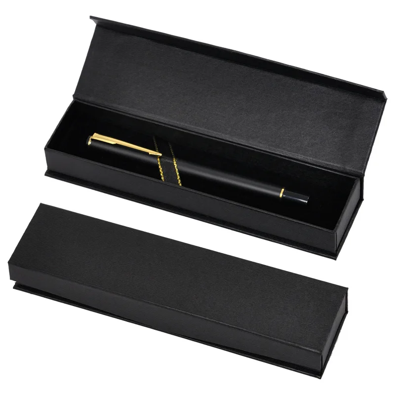 

200Pcs/Lot Red Black Office Pen Display Packaging Boxes blank Gift Jewelry Packaging Box Pen Packing Box paper Case Wholesale