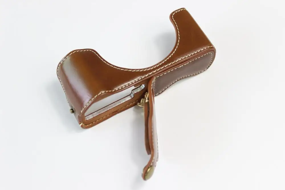 جراب جلد PU للكاميرا ، جراب واقٍ لكاميرا Canon G5X Mark II G5XII G5X2 G5XM2 G5X ، مع فتح البطارية السفلية