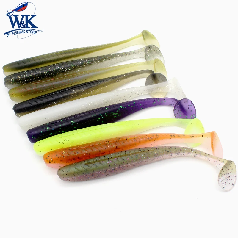 11.5 CM Freshwater Fishing Lures for Walleye Pike Zander Perch Bass with Strong Scent Weightless Rig at Live Action Soft Bait