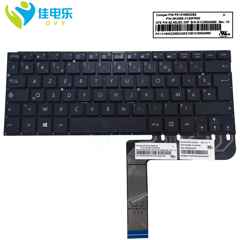 FR Laptop Keyboard For Asus TP300 LA TP300L LG TP300UA IJ P302LJ Q302 LG Q302LA Q304 UA French AZERTY Keyboards 0KNB0-3120FR00