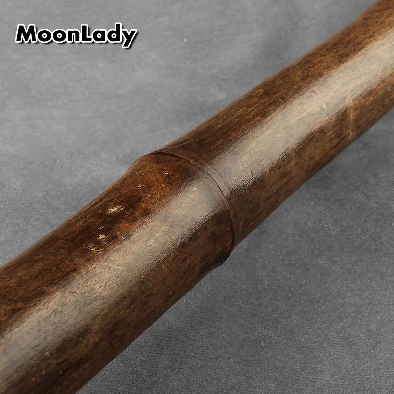 Shakuhachi-instrumentos musicales de madera con 5 agujeros, flauta Vertical de bambú de 1,6 pies con raíz, instrumento de viento de madera Shakuhachi