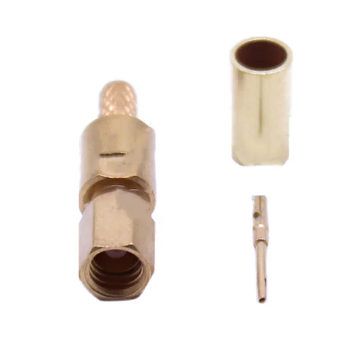 Conector hembra SSMC de 5 piezas, engarce para Cable RG316, RG174, LMR100, conectores adaptadores RF