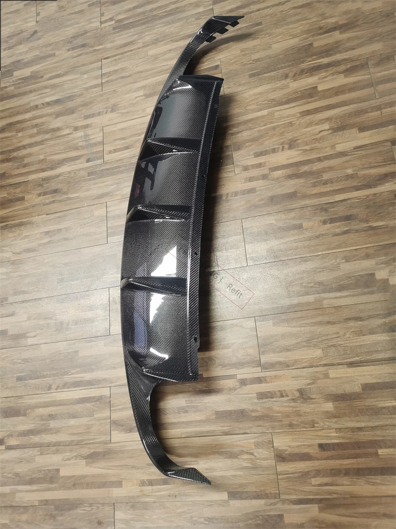 For Jaguar XF XFL 2009 2010 2011 2012 2013 2014 2015 Real Carbon Fiber Rear Diffuser Bumper Spoiler High Quality Upgrade Refits - view 3