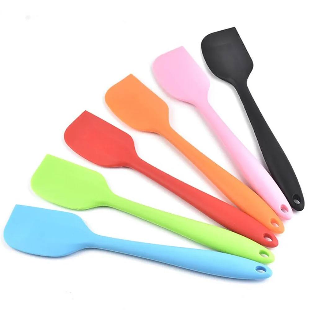 Multicolor Food Grade Non Stick Butter Cooking Silicone Spatula Set Cookie Pastry Scraper Cake Baking Spatula Silicone Spatula