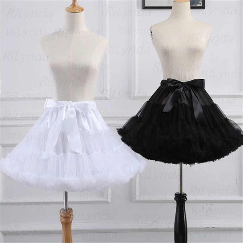 Trắng Ngắn Nữ Voan Halloween Petticoat Crinoline Vintage Cưới Cô Dâu Petticoat Tây Nam Không Rockabilly Tutu