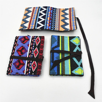 Portable Cigarette Tobacco Bag With Cigarette Holder Metal pipe Rolling Paper Storage Pouch Tobacco Pouch Paper Holder
