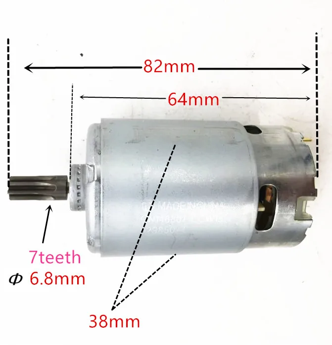 7 Teeth Motor 14.4V Motor  for MOSTA  LT14SEA LT14SEB BOSCH MAKITA DEWALT METABO Milwaukee HITACHI Drill Driver Screwdriver