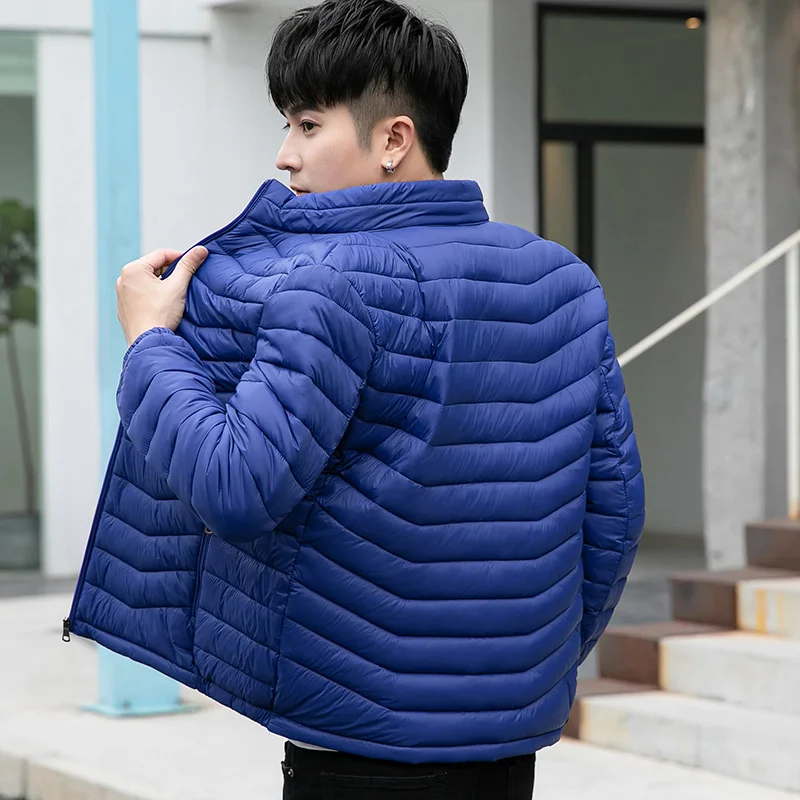 

Men Harajuku Colorful Bubble Coat Winter Jacket 2021 Mens Streetwear Hip Hop Parka Korean Black Clothes Puffer Jackets