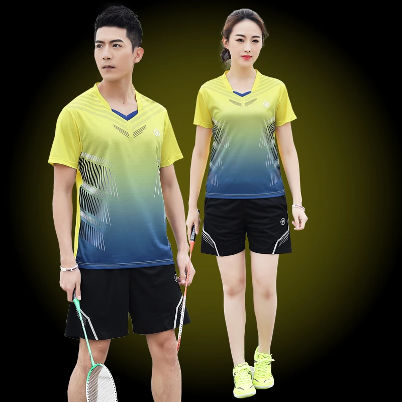 New Badminton shirt Sportswear Tennis shirt Women/Men,Qucik dry Exercise shirt ,sports Table tennis Shirts,tennis clothes