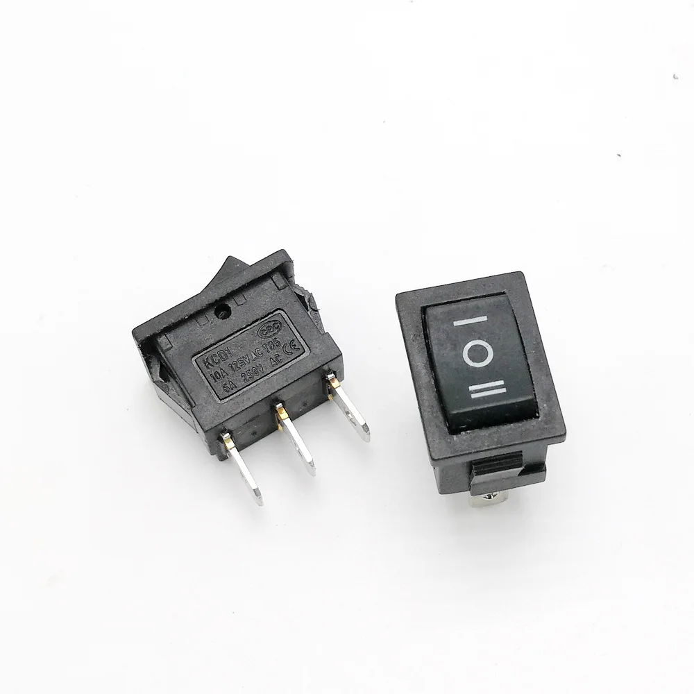 KCD1-103 3Pin Dual Path Power Switch 6A/250V 10A/125V 10Pcs/Lot