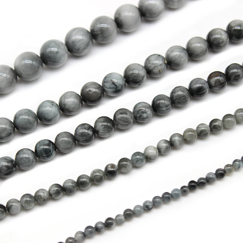 AAA Natural Eagle Eye Falcon Eye Stone Beads For Jewelry Making  Diy 4/6/8/10/12mm Round Spacer Beads Bracelets Accessories 15‘’