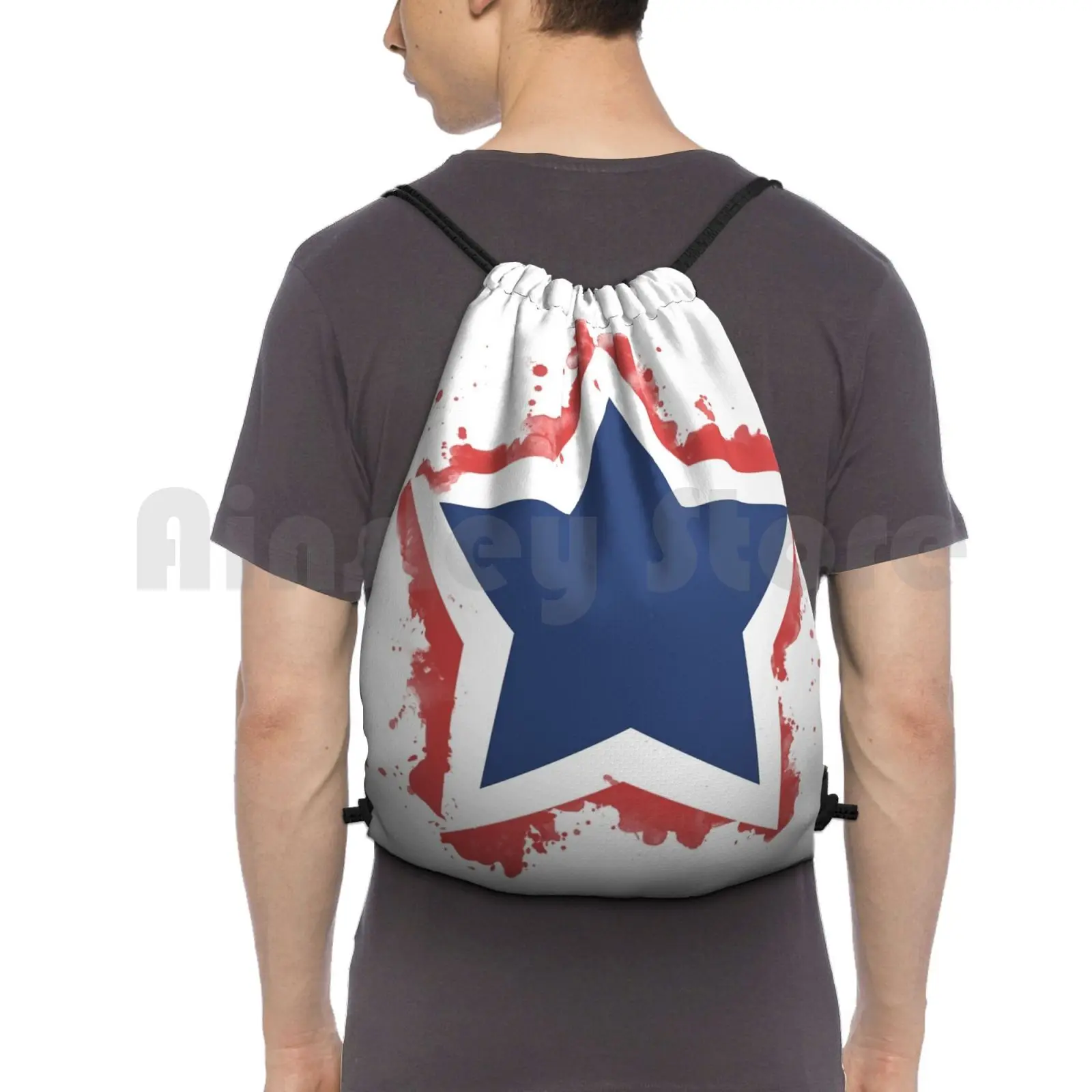 

Red White And Blue Star Backpack Drawstring Bag Riding Climbing Gym Bag Usa Usa Usa Usa Usa Usa Usa Usa Usa Usa Usa