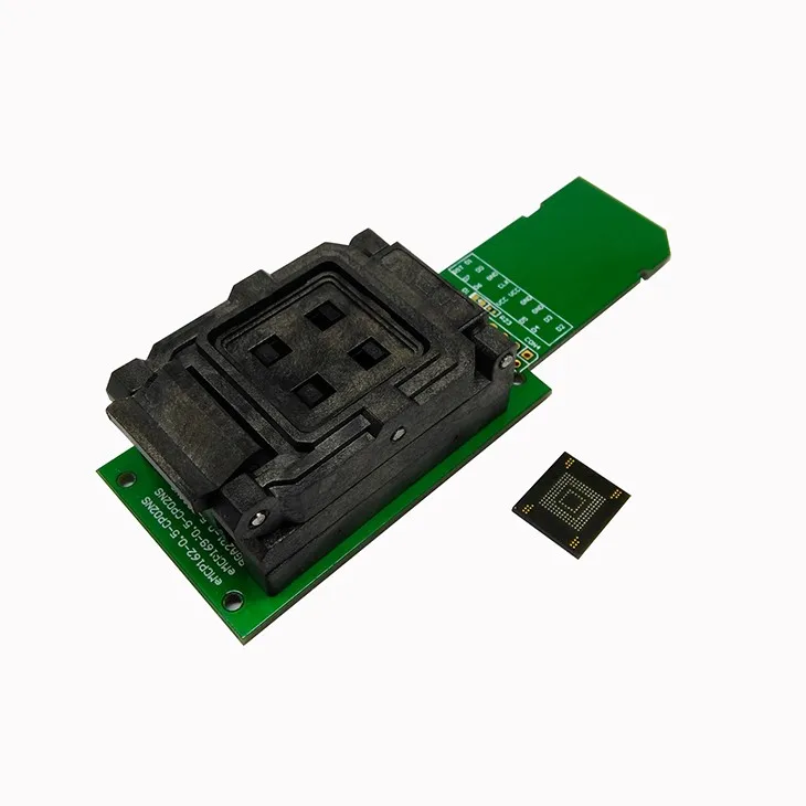 eMMC153 eMMC169 Socket with SD Chip Reader Data Recovery Backup Android Repair Clamshell Structure BGA153 BGA169 Chip Socket