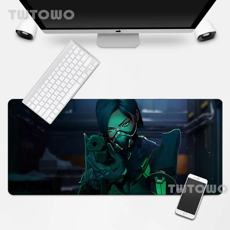 

Mousepad HD Large New XXL keyboard pad Desk Mats MousePads Valorant Episode 2 Viper Natural Rubber Laptop Carpet Gamer Mice Pad