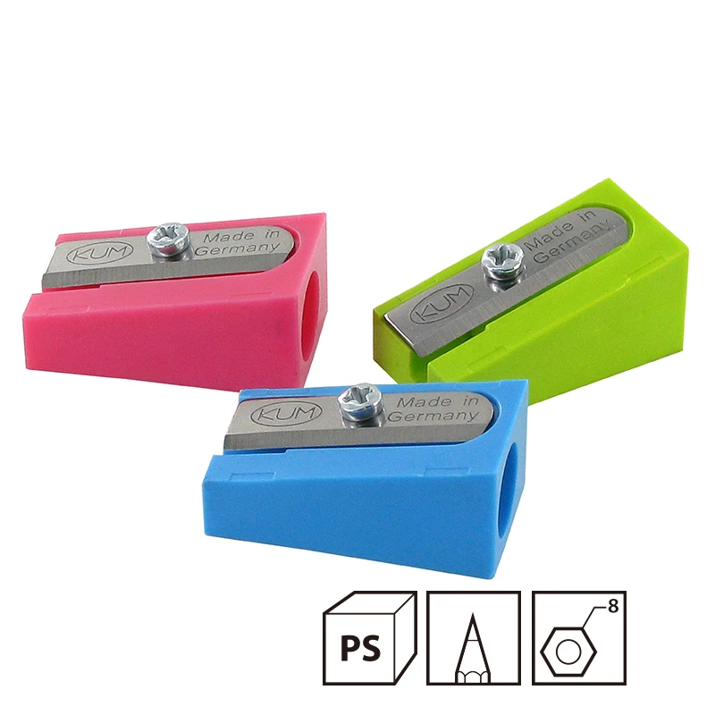 German kum100-k High Hardness Sharp Blade φ 8mm Brand New PS Plastic Single Hole Pencil Sharpener