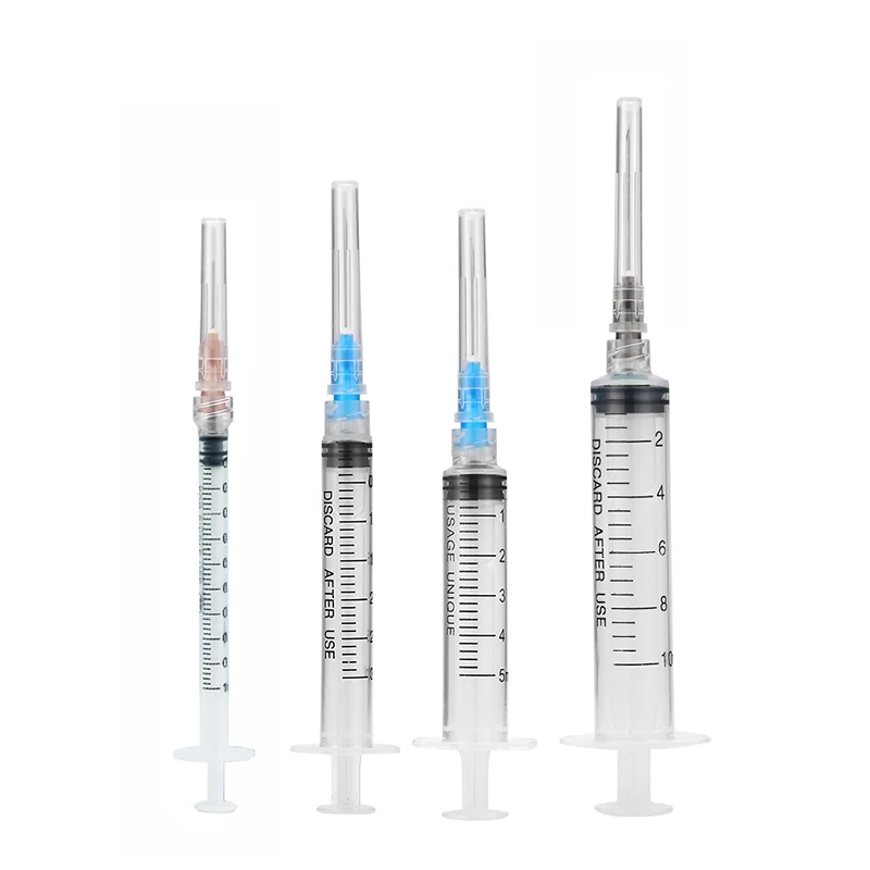 Disposable Plastic Industry Syringe With Luer Lock 1ml 3ml 5ml Syringes With Needles Injector