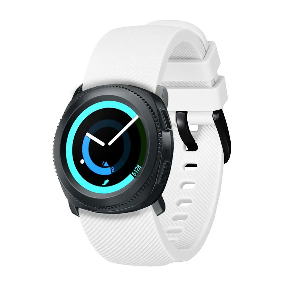 BEHUA 20mm silikonowy pasek do zegarków dla Samsung Gear Sport pasek wymienić bransoletka dla Amazfit BIP młodzieży/GTS/GTR 42mm pasek na rękę