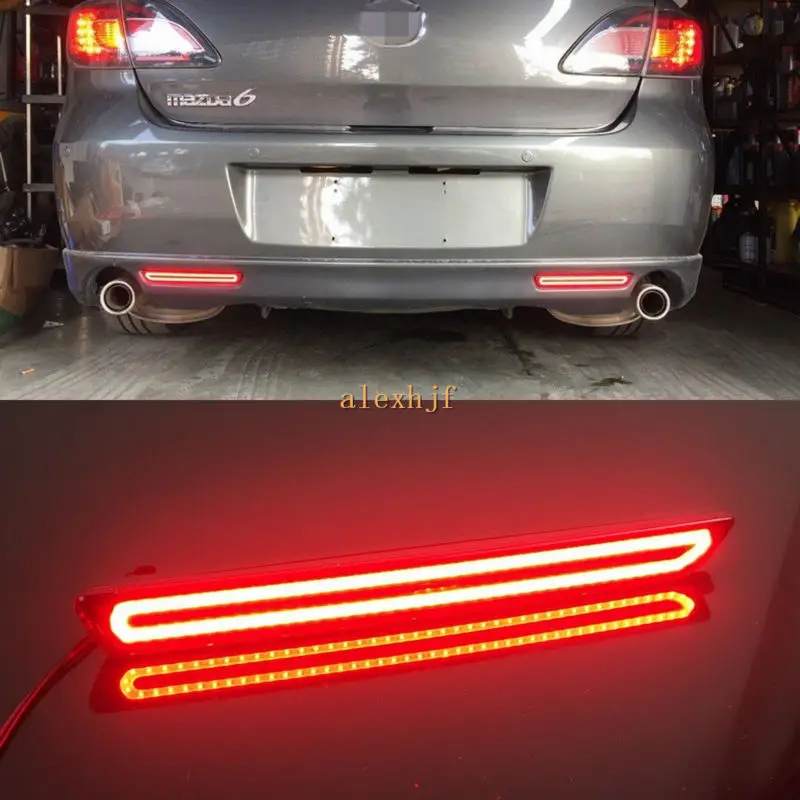 Varthion LED Brake Lights Case for Mazda 2 3 6 8 Atenza Axela, Brake Light + Turn Signals + Night Running Warning Lights DRL