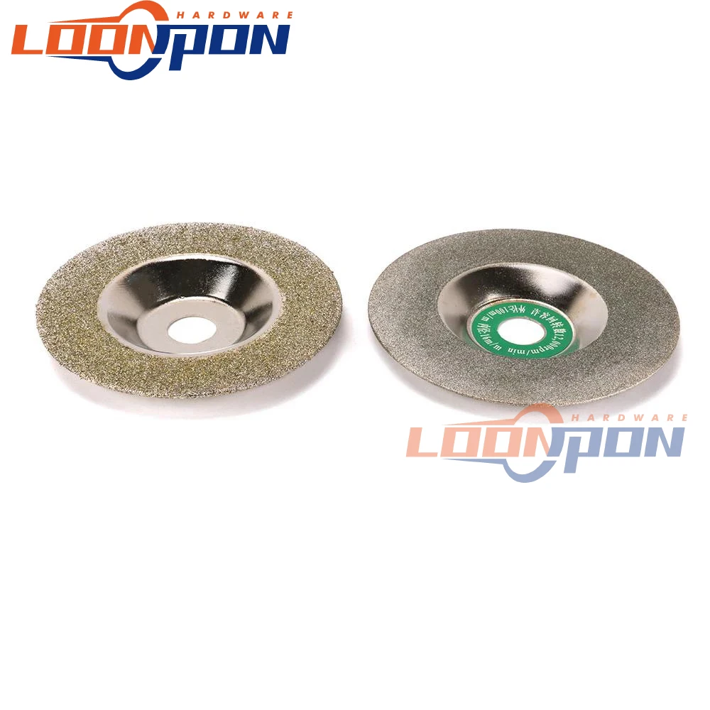 Diamant Schleifen Disc 100mm Schüssel Typ Cut Off Discs Rad Glas Cuttering Sägeblätter Dreh Schleif Werkzeuge 50/150 #2 teile/satz