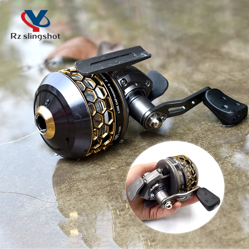 

Slingshot Fishing Reels Metal Hunting Catapult Bow Fish Wheel for Outdoor Shooting Sports Entertainment Accessories New Upgrade