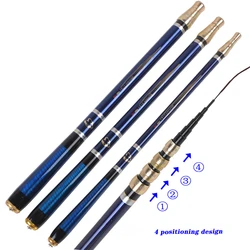 3.6M-6.3M Adjustable Positioning Fishing Rod Telescopic Ultra-Short Carbon Fishing Spinning Ultra Light Hard Stream Rod