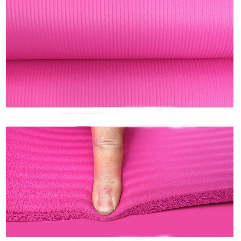 Extra-Thick Yoga Mat, Durable, Anti-Slip, Gym, Yoga Pad, Thick Sports Mat, Babi Play Mat, Meditation Mat, Jdu Mat, 10mm * 610mm