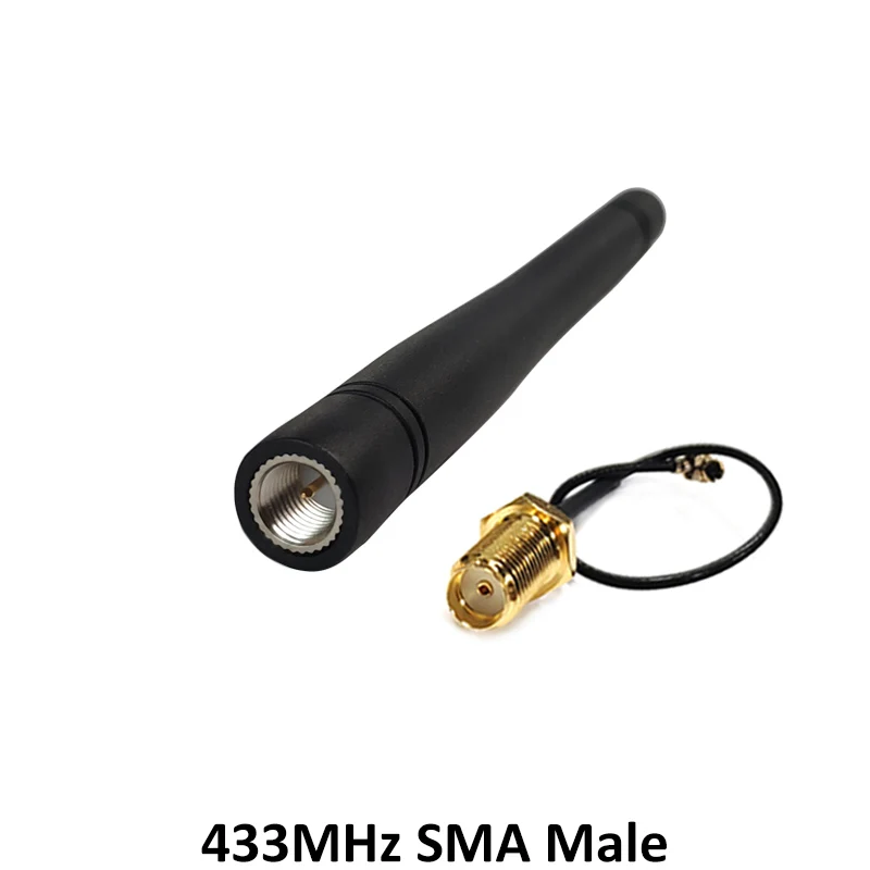 433MHz antenna lora 3dBi SMA Male Connector antenne 433 mhz  IOT directional antena +21cm RP-SMA to ufl./ IPX 1.13 Pigtail Cable