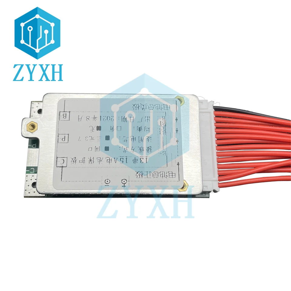 BMS 13S 48V 15A 18650 Li-Ion Battery Packs Balancer Charge Board Short Circuit Protection Common Port For Escooter/E-bike