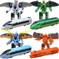 ABS Classics China High Speed Railway Super Train Robot Transformation Toy Deformation Car  Action Figure CHSR Toy for Kids Toys