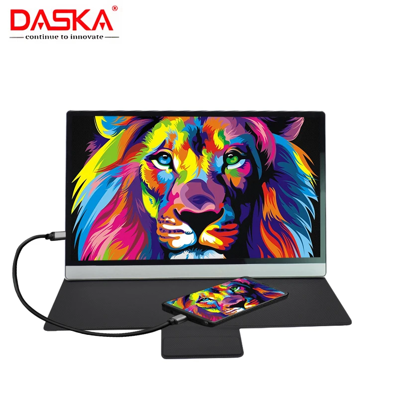 

Портативный монитор 15,6 дюйма, монитор для ПК 15,6 дюйма, 4K, USB 3,1, Type-C, сенсорный экран, игровой монитор для телефона, PS4