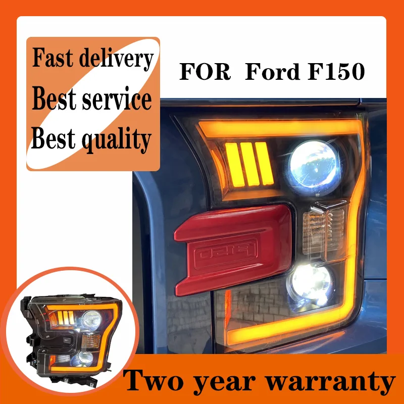 

Стайлинг автомобиля для Ford Raptor F150 фары 2015-2020 светодиодный ные фары DRL линзы двойной луч Биксенон HID автомобильные аксессуары