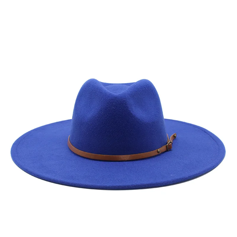 9,5 cm breiter, klassischer Winter-Wollhut im britischen Stil für Damen und Herren, Panama-Hut, Sombrero, Jazz- und Kirchenhut – Detail 12