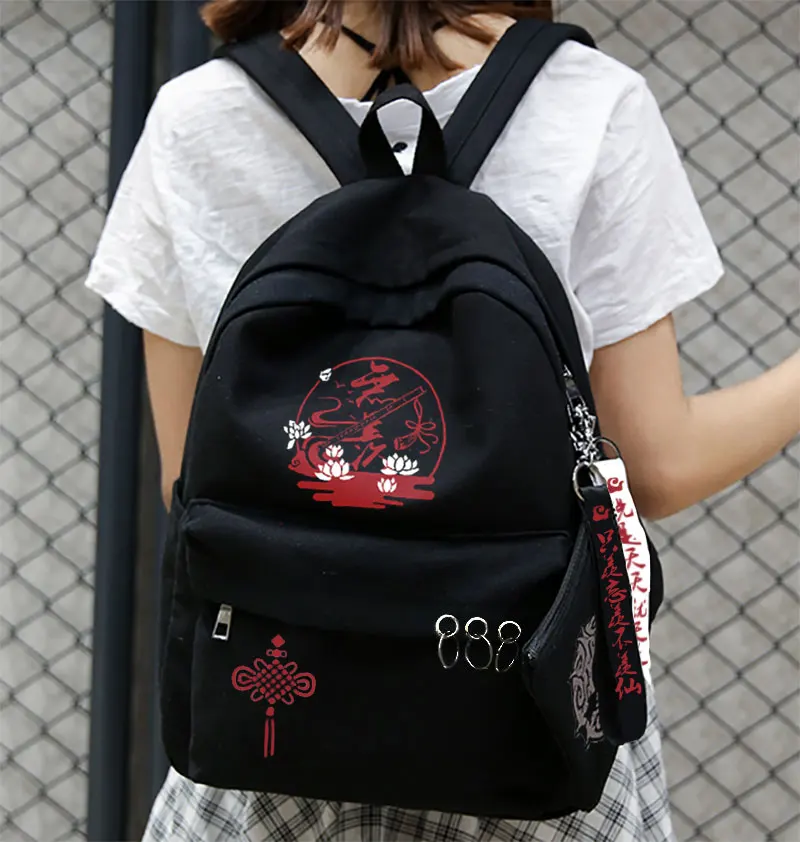 Anime Grandmaster of Demonic Cultivation MDZS Wangji Wuxian Cosplay School Bag Student Backpack Fashion Shoulder Bags Handbag