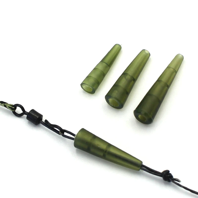 

20PCS Carp fishing Mini Anti-Tangle Sleeves Tail Rubber Cone Hook Sleeve Accessories for Carp Fishing Tackle Equipment