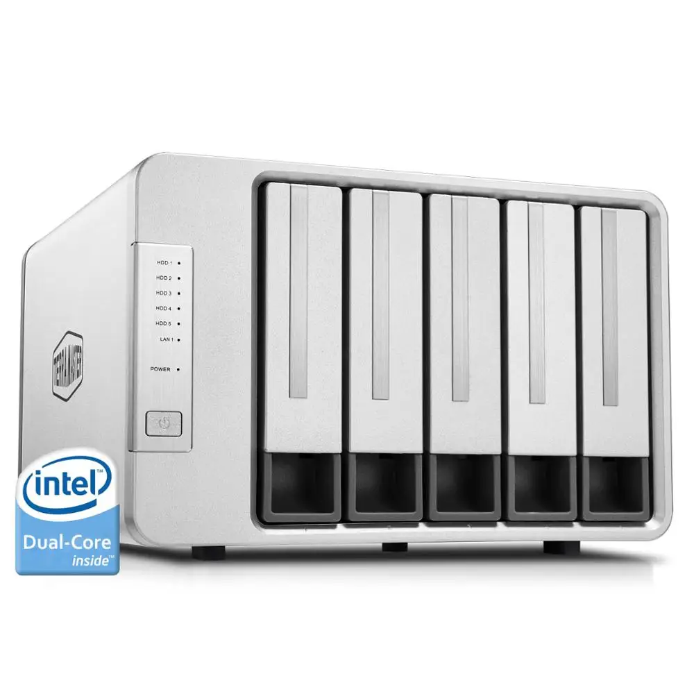 Imagem -06 - Terramaster-armazenamento de Rede Nas Armazenamento em Nuvem 5-bay Intel Dual Core 2.0ghz Plex Media Server Diskless F5221