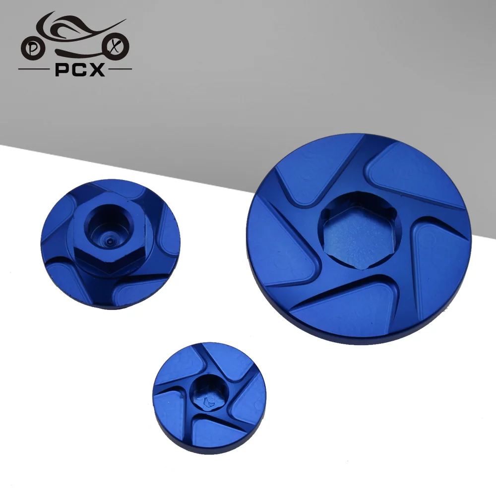 3Pcs/Set Motorbike CNC Engine Timing Oil Filter Plugs Bolts for Yamaha YZ250F YZ450F 2014-2016 & YZ250FX 2015-2016 & WR250F 2015