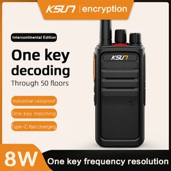 Rechargeable Waterproof 16 Chanal Walkie Talkie Professional Inpermeabres Radio Transceiver Walkie Talkie Antenna KSUN-ZJB