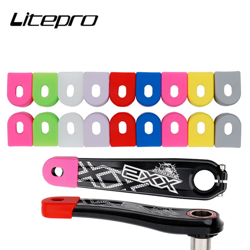 

Fixed Gear Road Bicycle Crank Protector Sleeve MTB Mountain Bike Crankset Cover Scratch-resistant Silicone Cover Cycling Parts