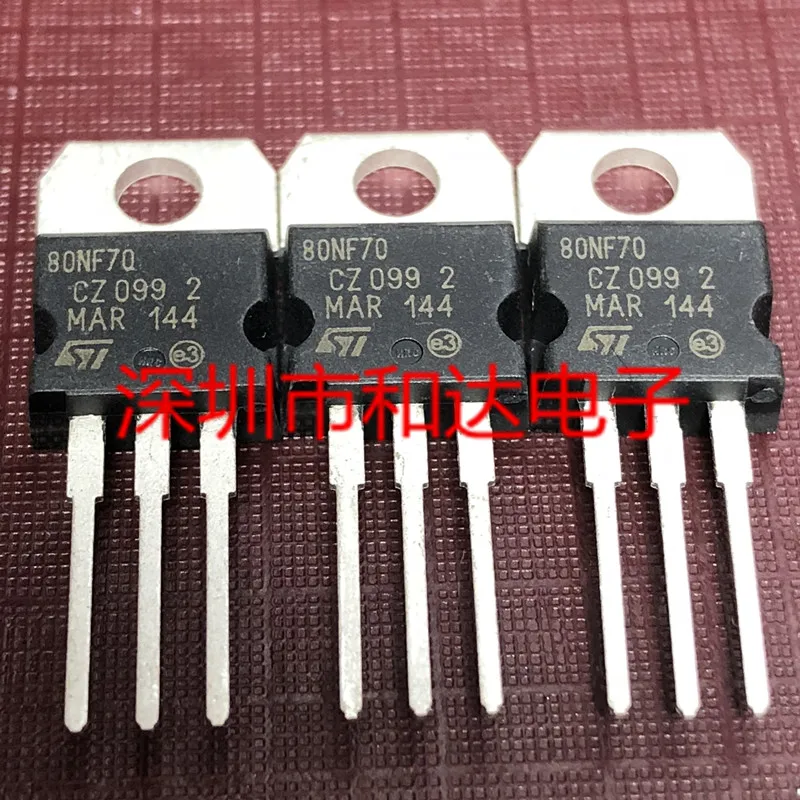 

Оригинал 5 шт./STP80NF70 80NF70 TO-220 68V 98A