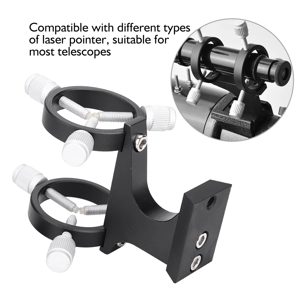 Adjustable Laser Pointer Bracket Finder Scope Bracket for Astronomical Telescope for Celestron/Sky-watcher/Vixen Telescopes