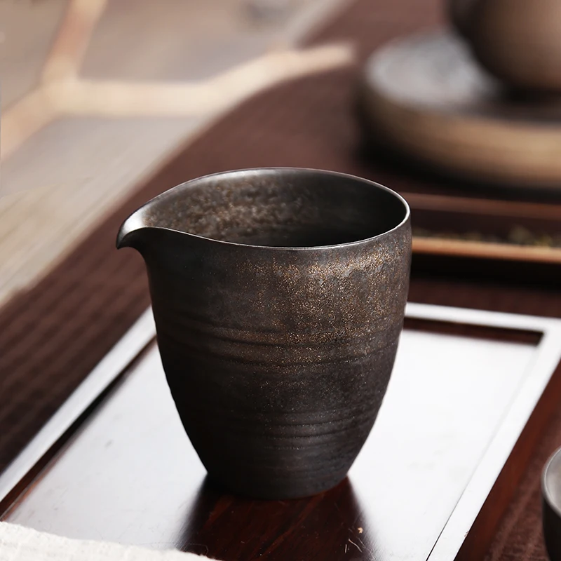 Stoneware Fair Cup Tea Machine Ceramic Tea Sea Cup Handmade Japanese Kung Fu Tea Set Tea Leak Accessories Set Cup Popular Style