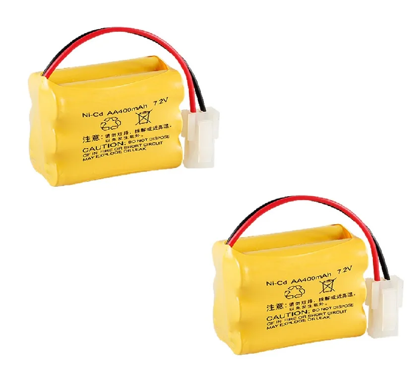 2pcs/lot 7.2V 400mAh Ni-MH Battery For Rc510 513 523  Toys Cars Tanks Trucks Robots Guns Boats  Rechargeable Battery Pack