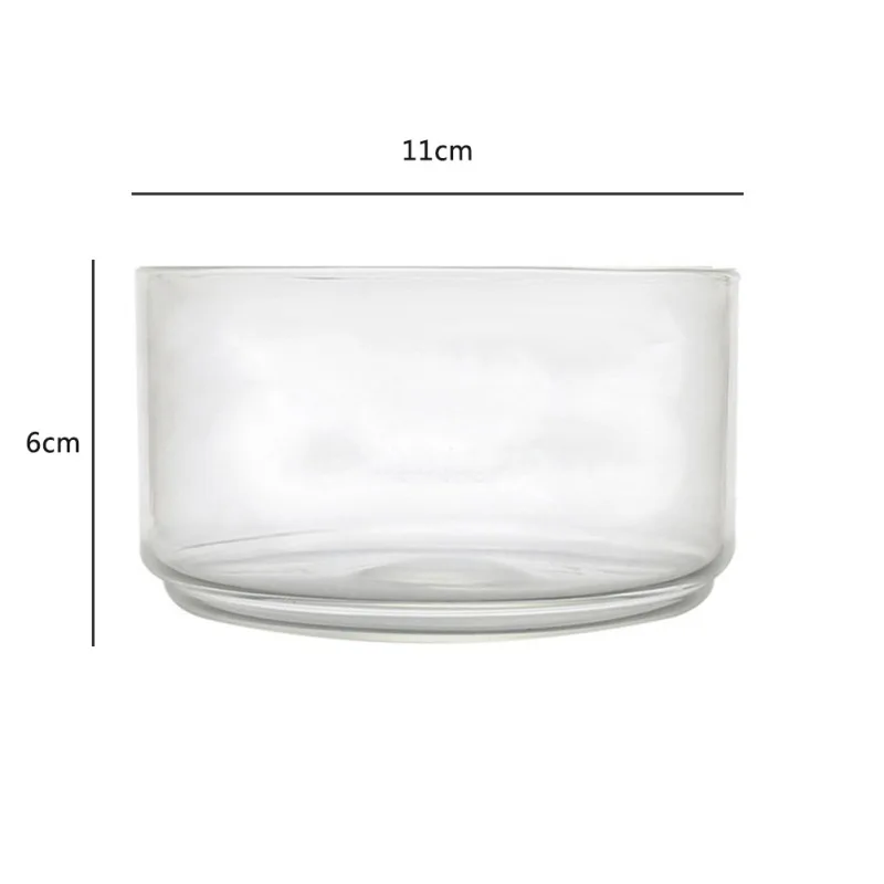 Small Bowl Simple Transparent Glass Bowl Vinegar Seasoning Dish Sauce Salt Snack Plates Fruits Dessert Bowls