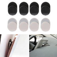 4/8pcs Auto Car Mount Sticky Holder Hook For phone Finger ring USB Cable Key Headphone Bag Hanger Invisible Hang Hooks Organizer