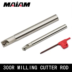 300R milling cutter tool holder C10 C12 C14 C15 C15.6 C16 C19 rod Right angle 90 degree milling cutter arbor for APM1135 inserts
