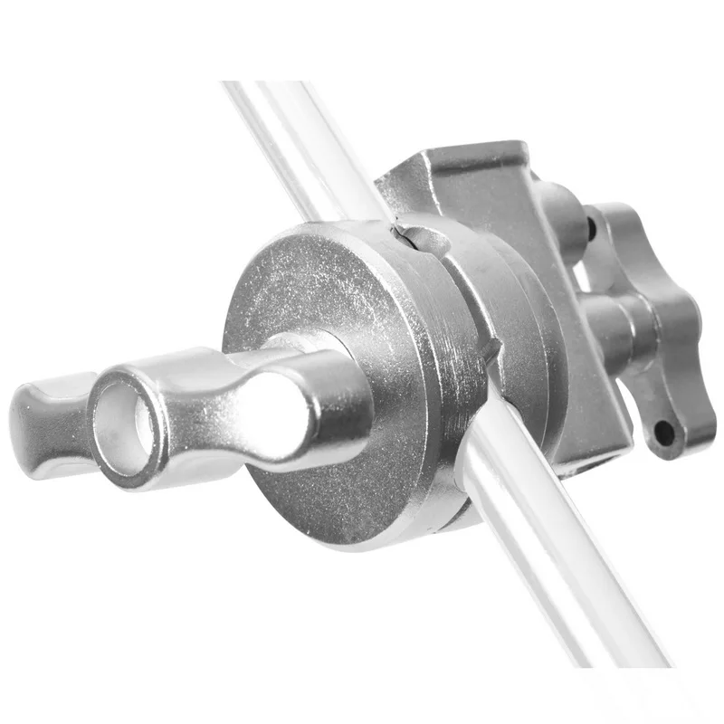 الثقيلة الفولاذ المقاوم للصدأ حامل الفيديو قبضة رئيس للضوء حامل C-ضوء حامل الفضة