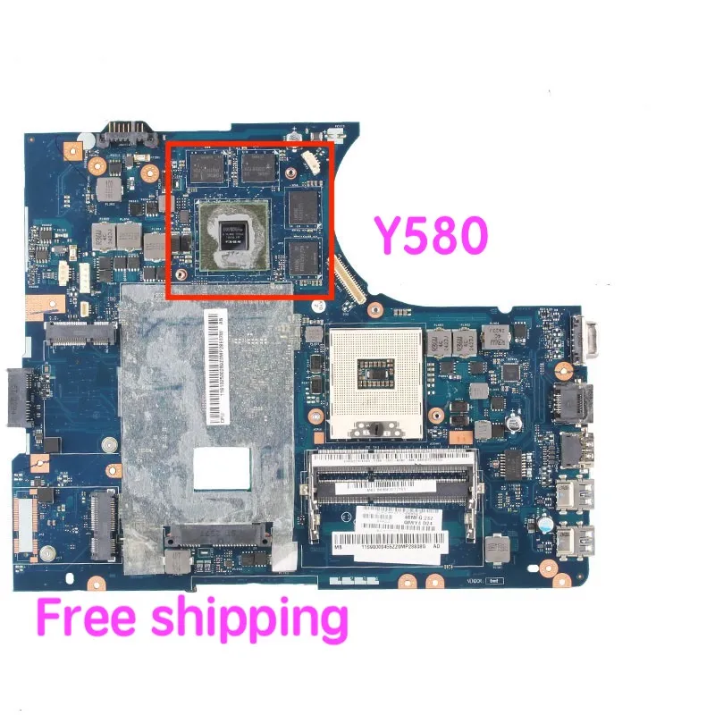 

For Lenovo Y580 Laptop Motherboard LA-8002P 90000455 GTX660M 2G HM76 Mainboard 100% tested fully work